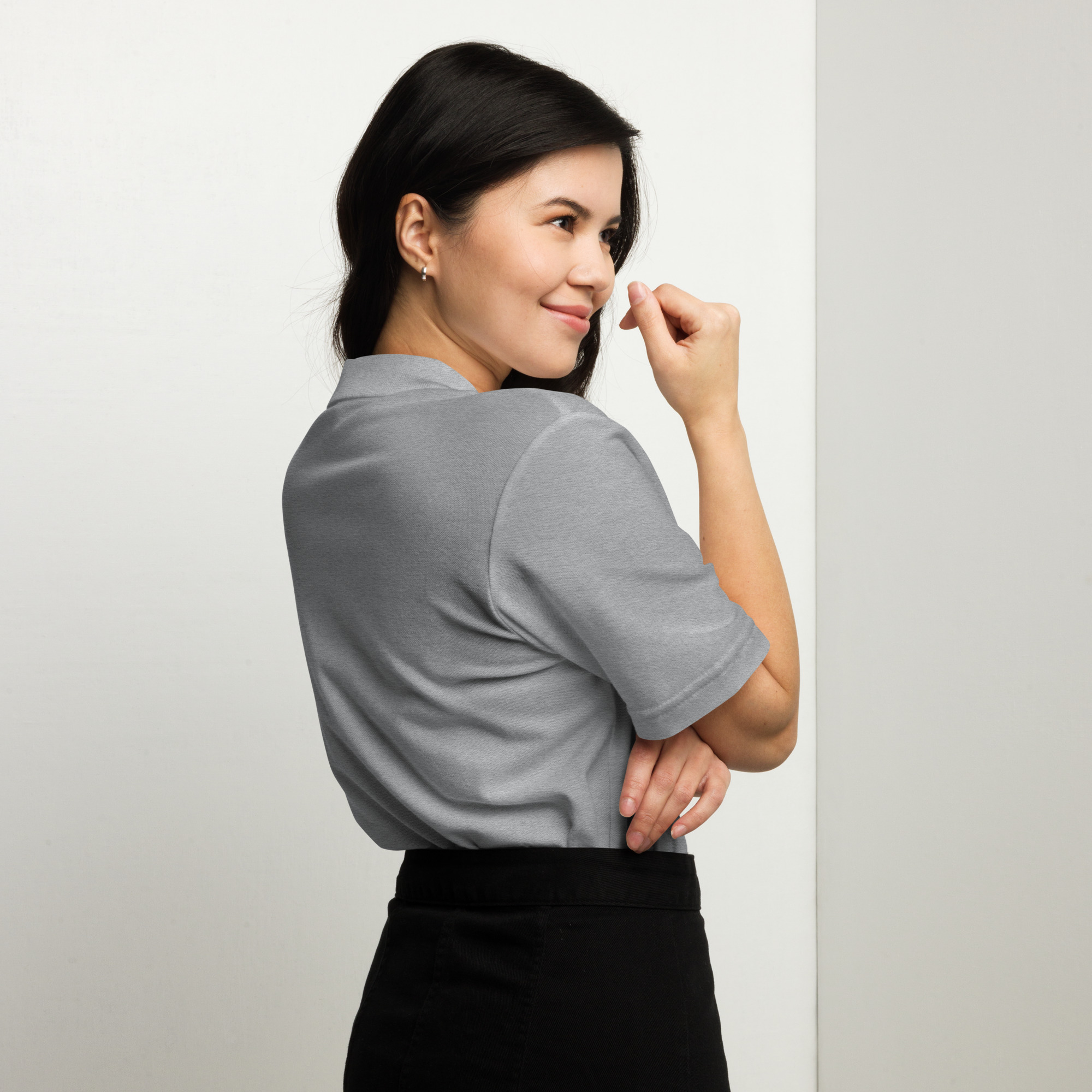 Unisex pique polo shirt - Image 6